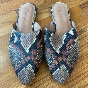 Madewell Snake Flat Mule